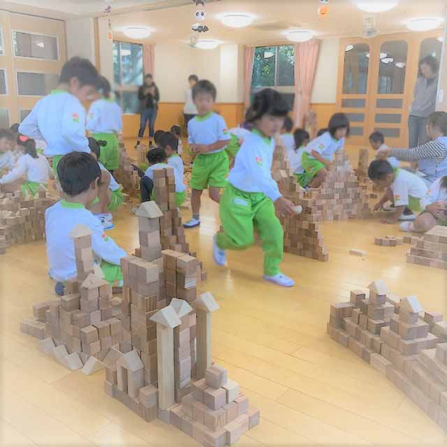 白山保育園つみきあそび